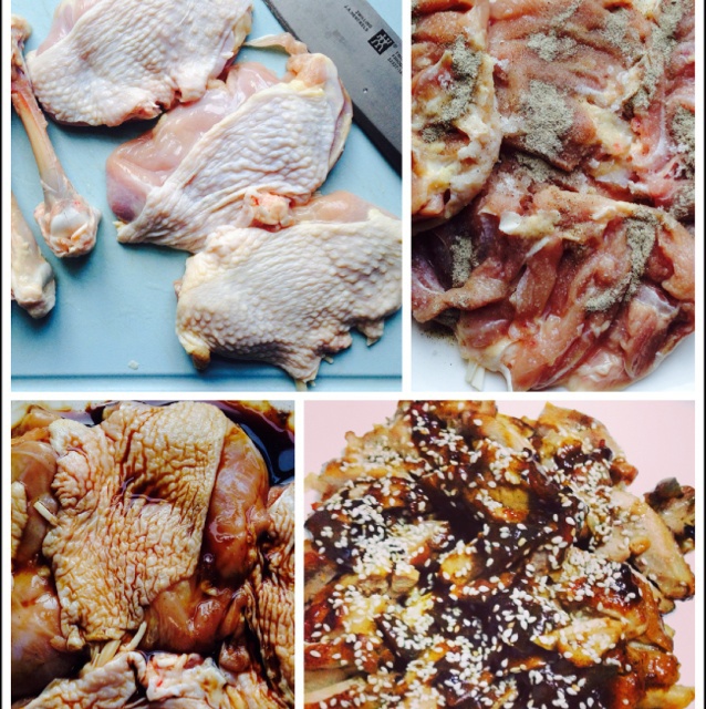 浓香照烧黑椒鸡腿