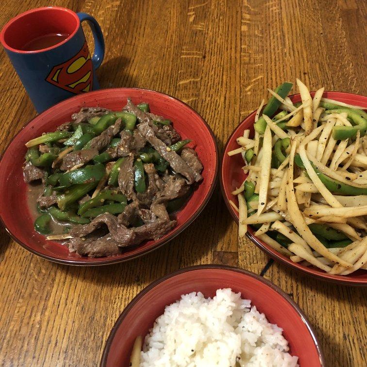 酸辣青椒土豆丝
