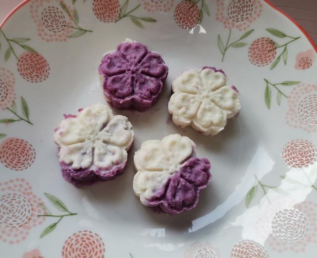 山药紫薯芋泥糕