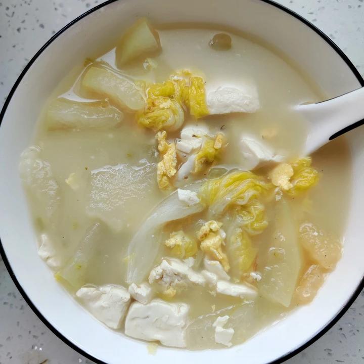 白菜豆腐汤