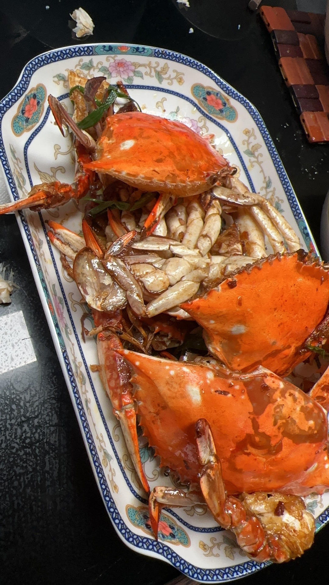 姜葱炒梭子蟹