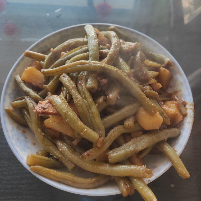 土豆炖豆角