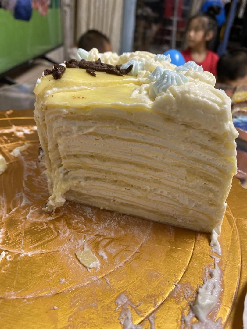 孤舟钓雪做的原味千层蛋糕