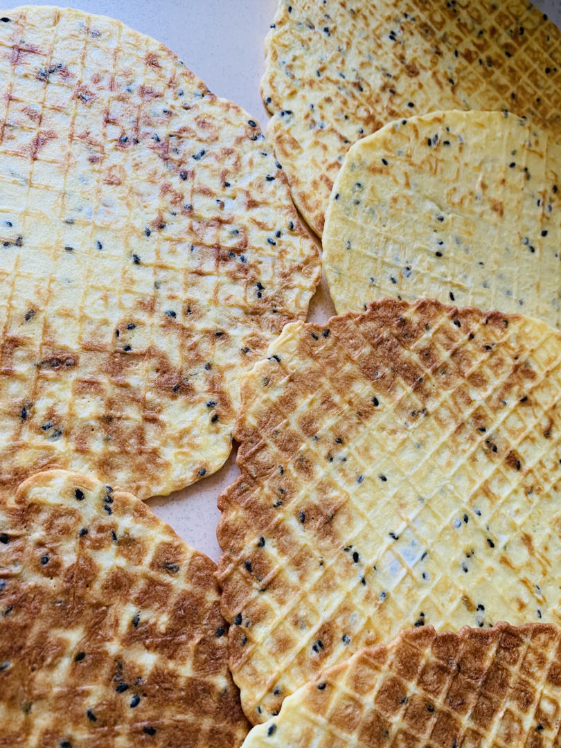 无糖蛋卷改版薄脆饼（改进版）😂