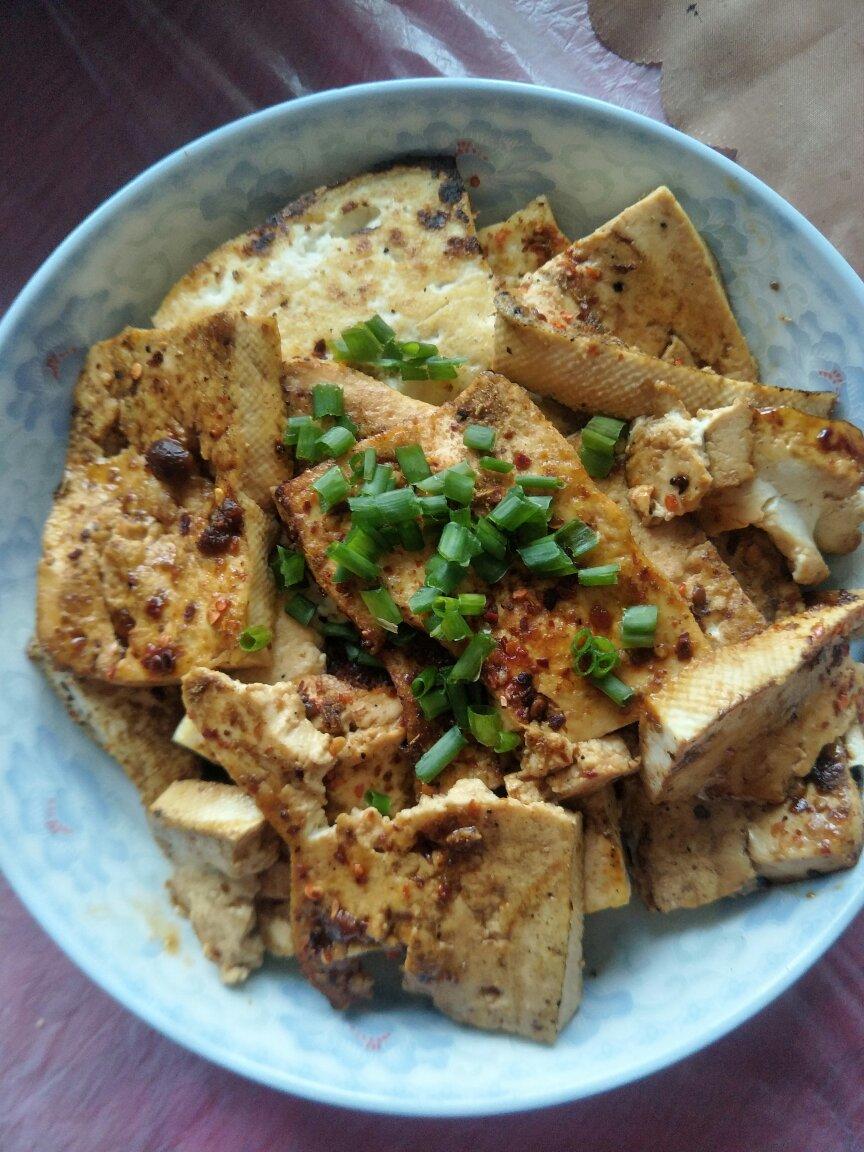 家庭版香煎铁板豆腐