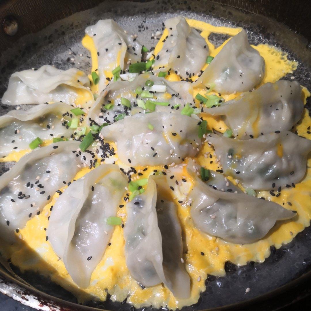 现包现煎抱蛋煎饺&附煎饺的包法