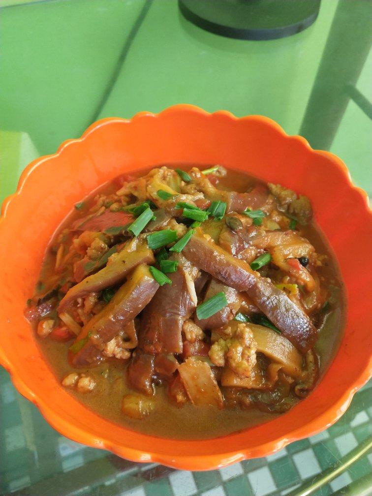 烂肉焖茄子