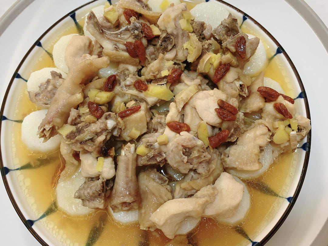 超级简单山药蒸鸡肉