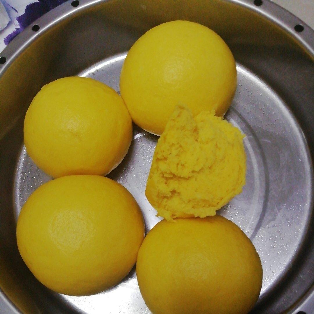 超简单只需一发不放一滴水、弹性超好的黄金南瓜馒头（记录方子），附边角料的整形