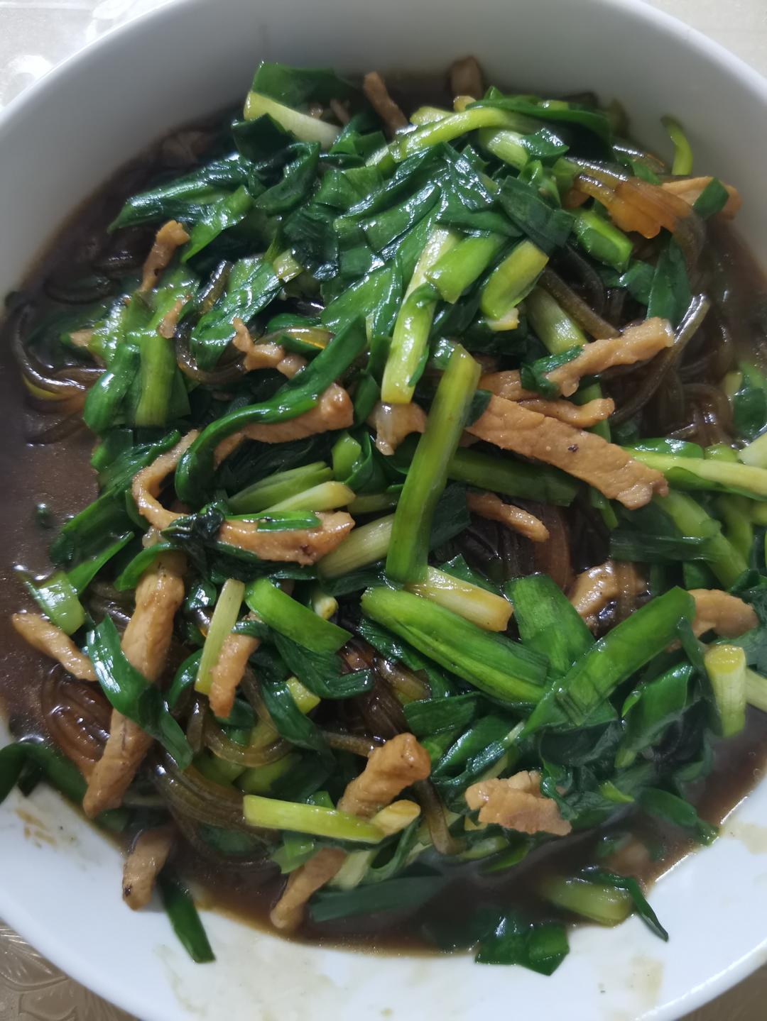 韭菜炒粉丝