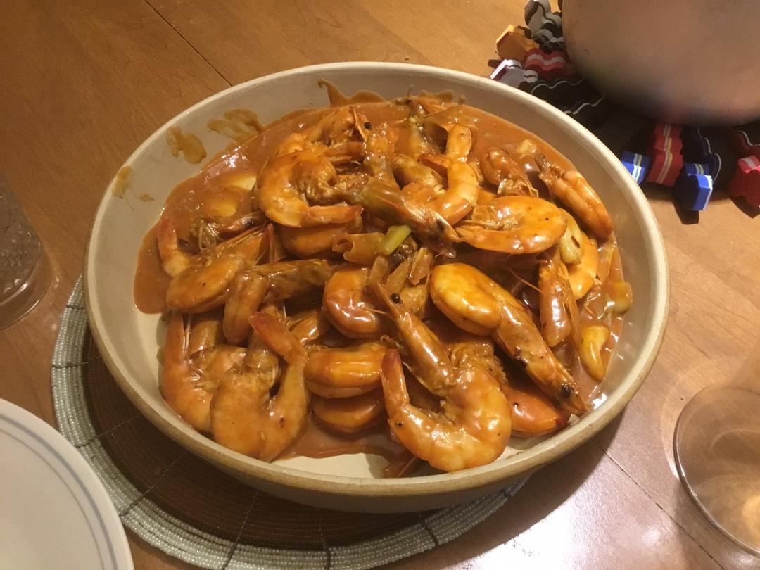 堂妈小厨——红烧大虾