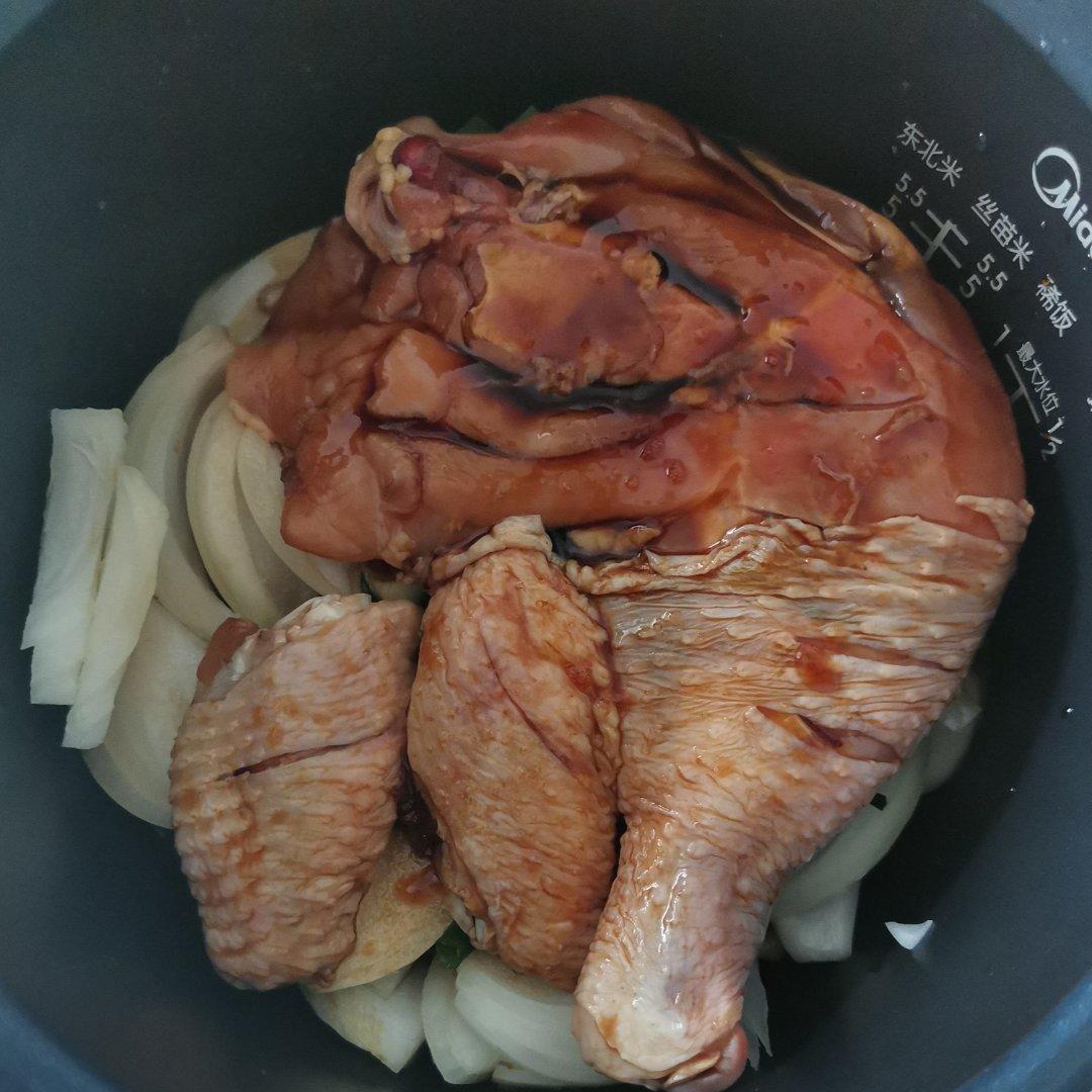 快捷电饭锅炖鸡腿