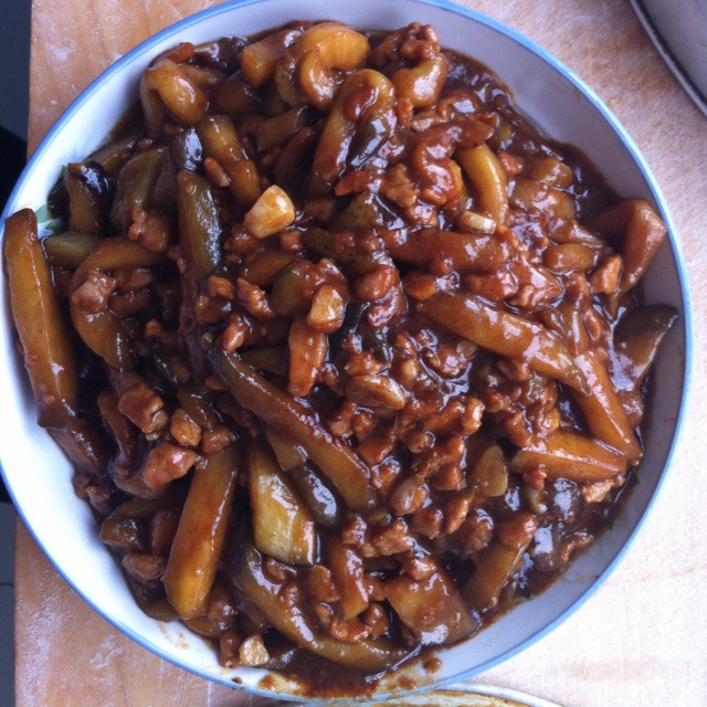 232071692做的酱香肉末烧茄子