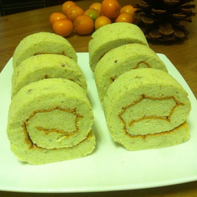 viviwcake做的香蕉蛋糕卷