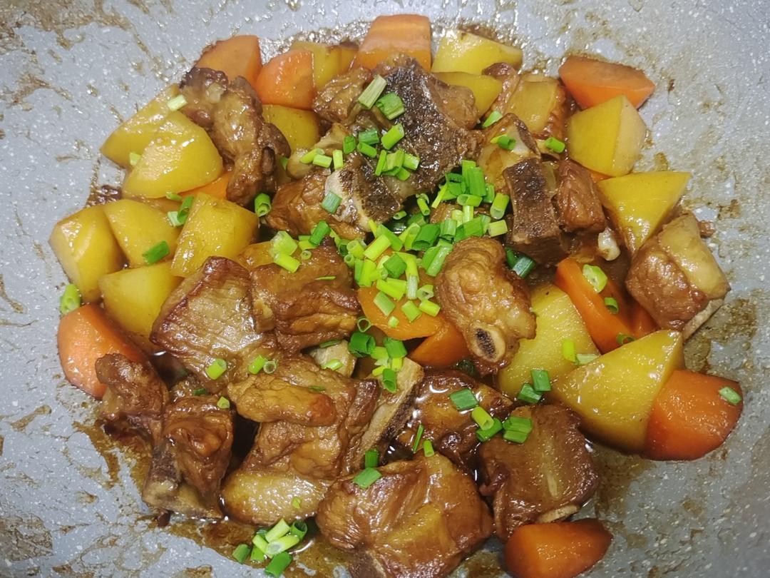 🔥巨好吃的红烧排骨炖土豆❗️懒人版轻松做拿手菜