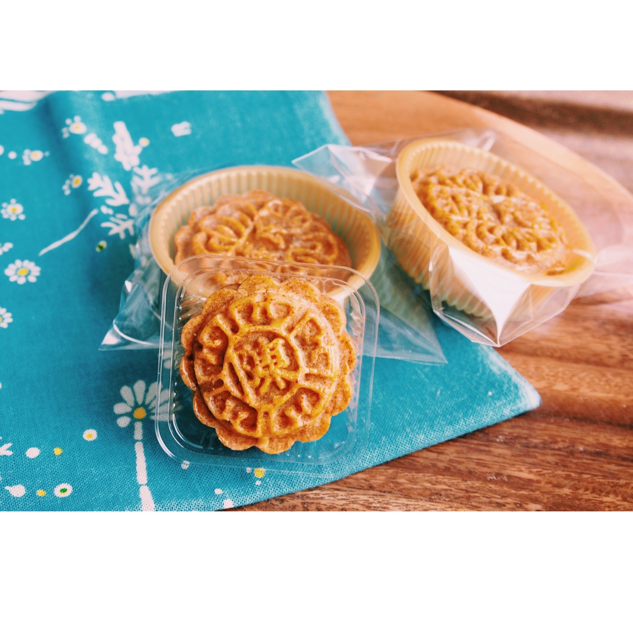 广式莲蓉蛋黄月饼（低糖）