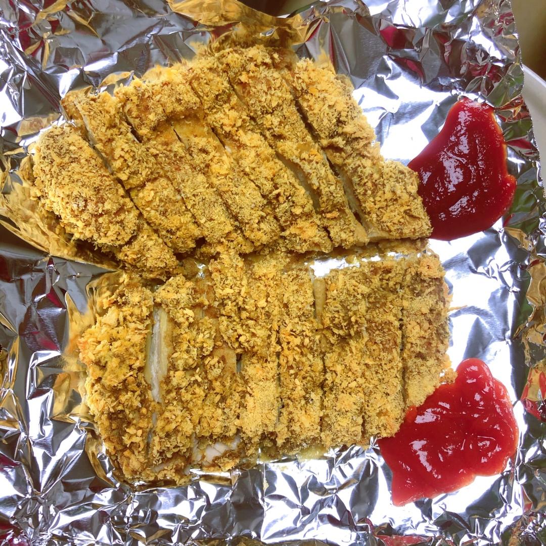 香酥烤鸡排（烤箱版不用油）