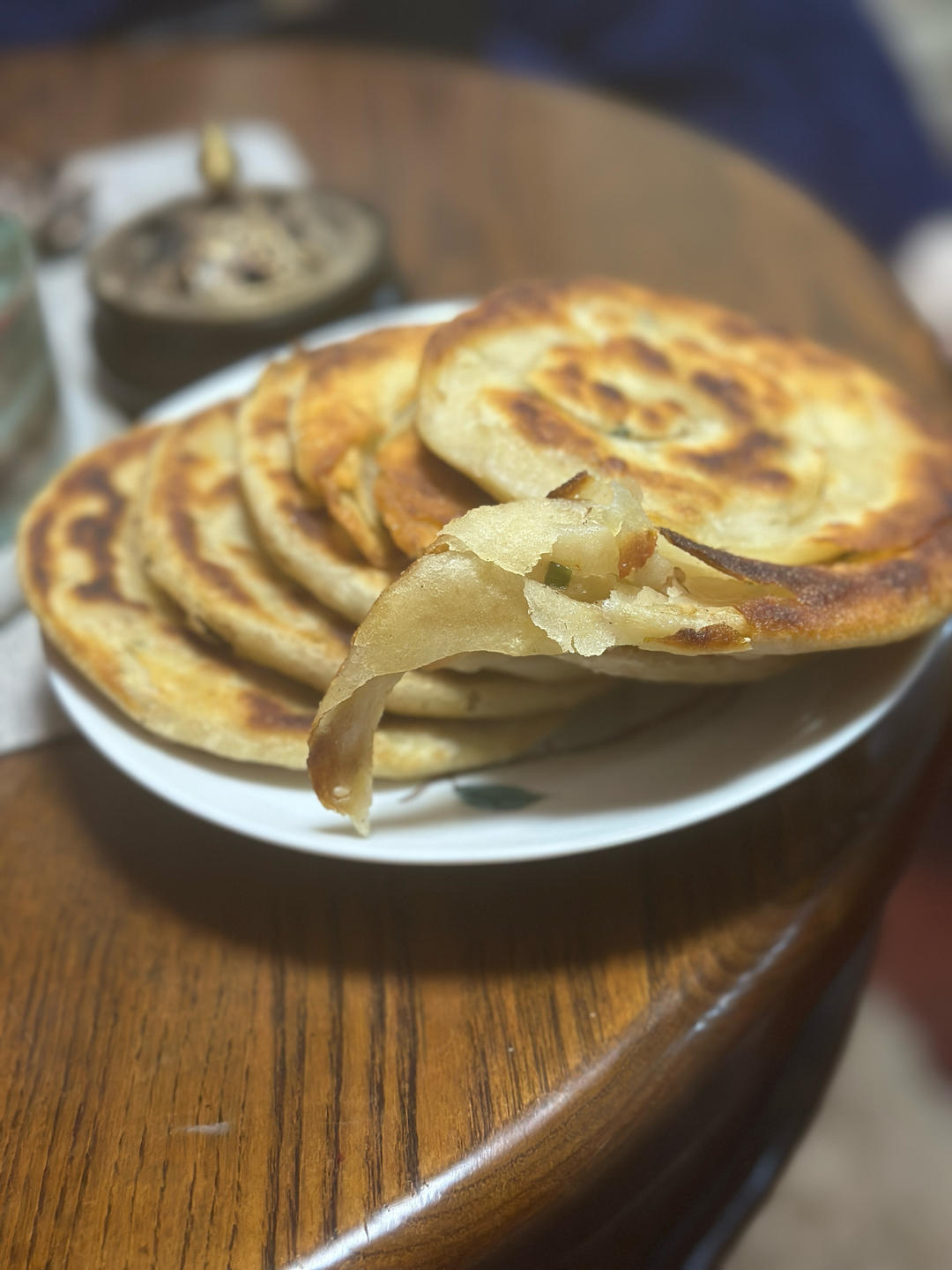 香酥千层饼，葱油饼，酥掉渣了