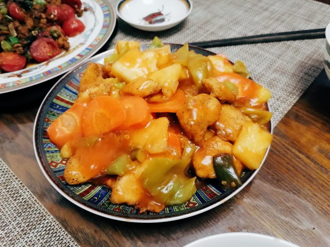 菠萝咕噜肉（鸡胸肉版）