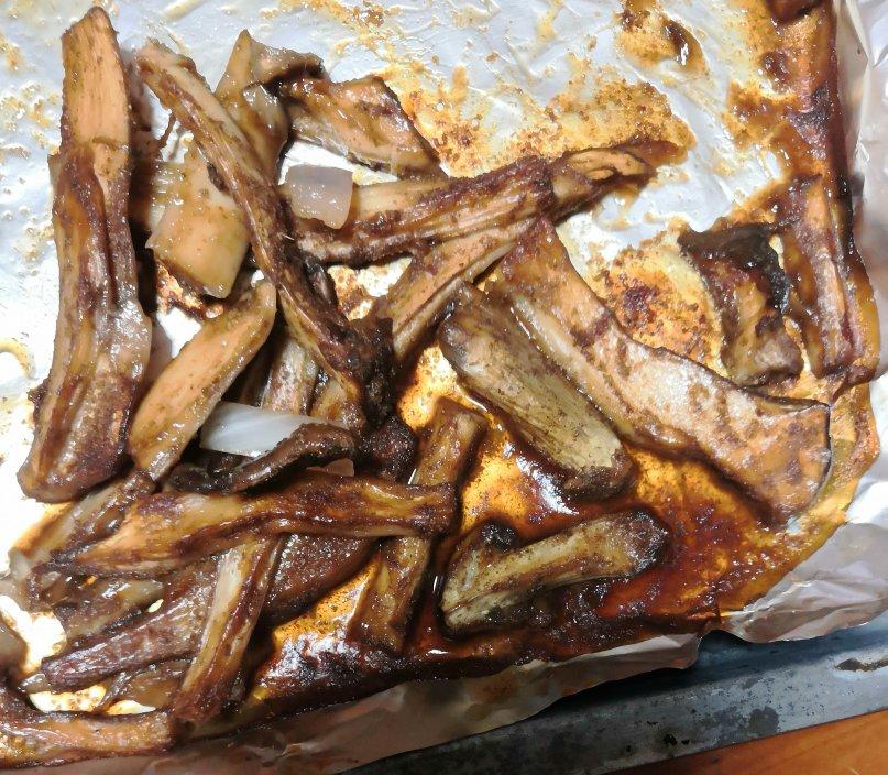 1哈哈笑做的比肉好吃的烤箱烤杏鲍菇