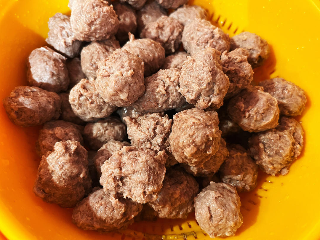 自制Q弹牛肉丸（搅拌机版）（不用手打也能上筋）