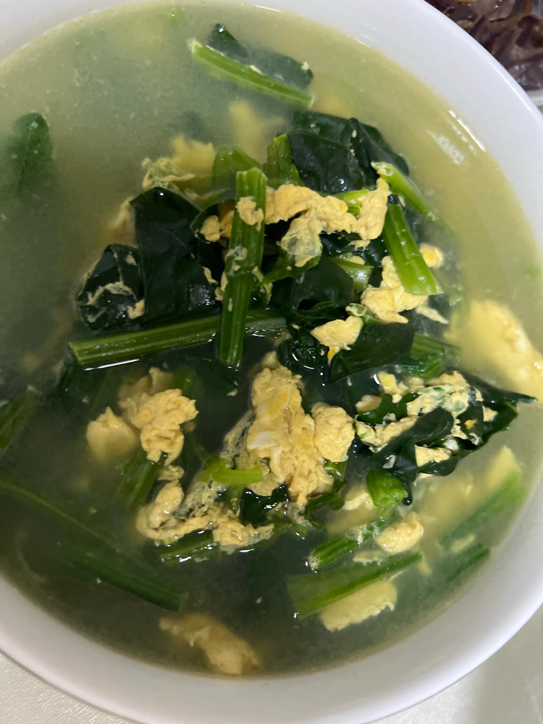 菠菜鸡蛋汤