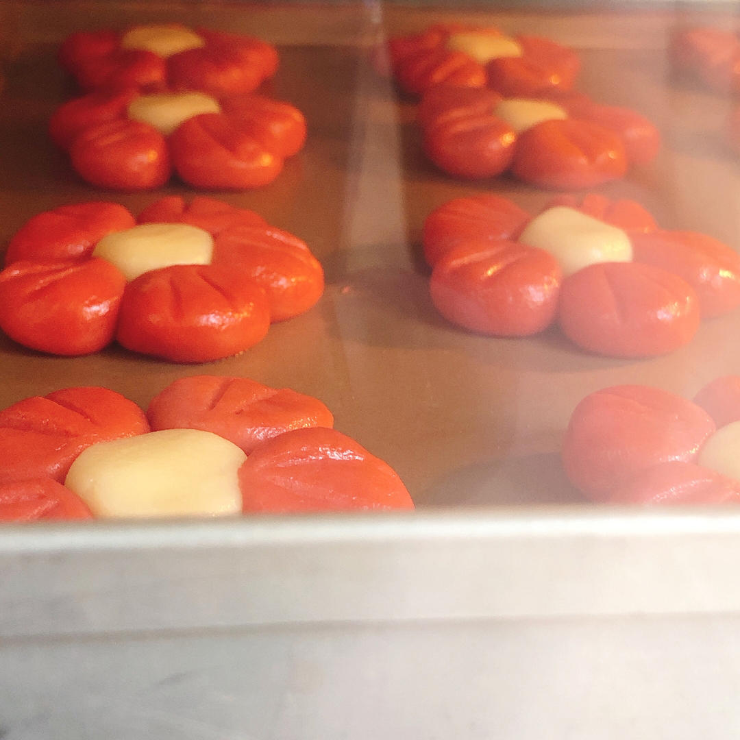 送你一朵小红花｜烘培小白也能搞定的花朵曲奇饼干