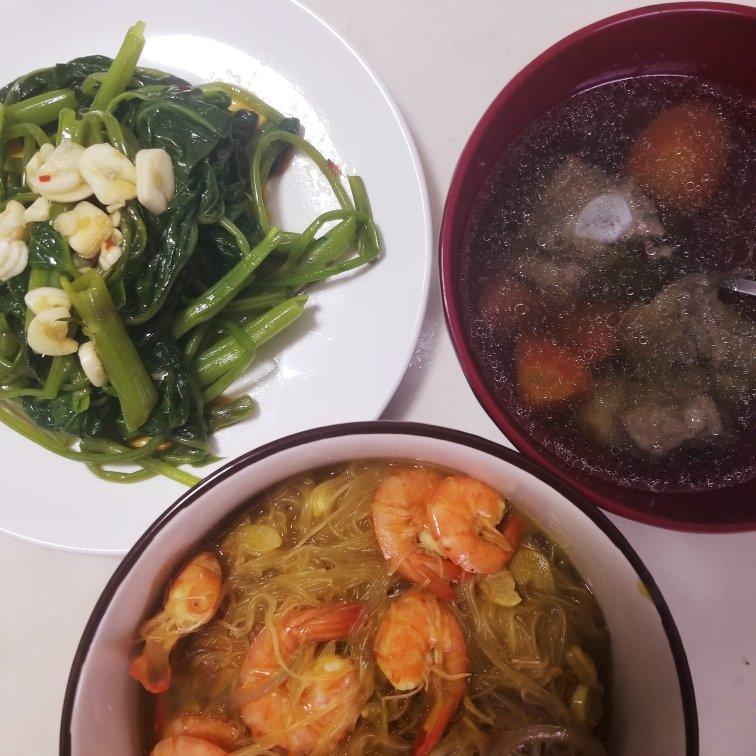 咖喱鲜虾粉丝煲