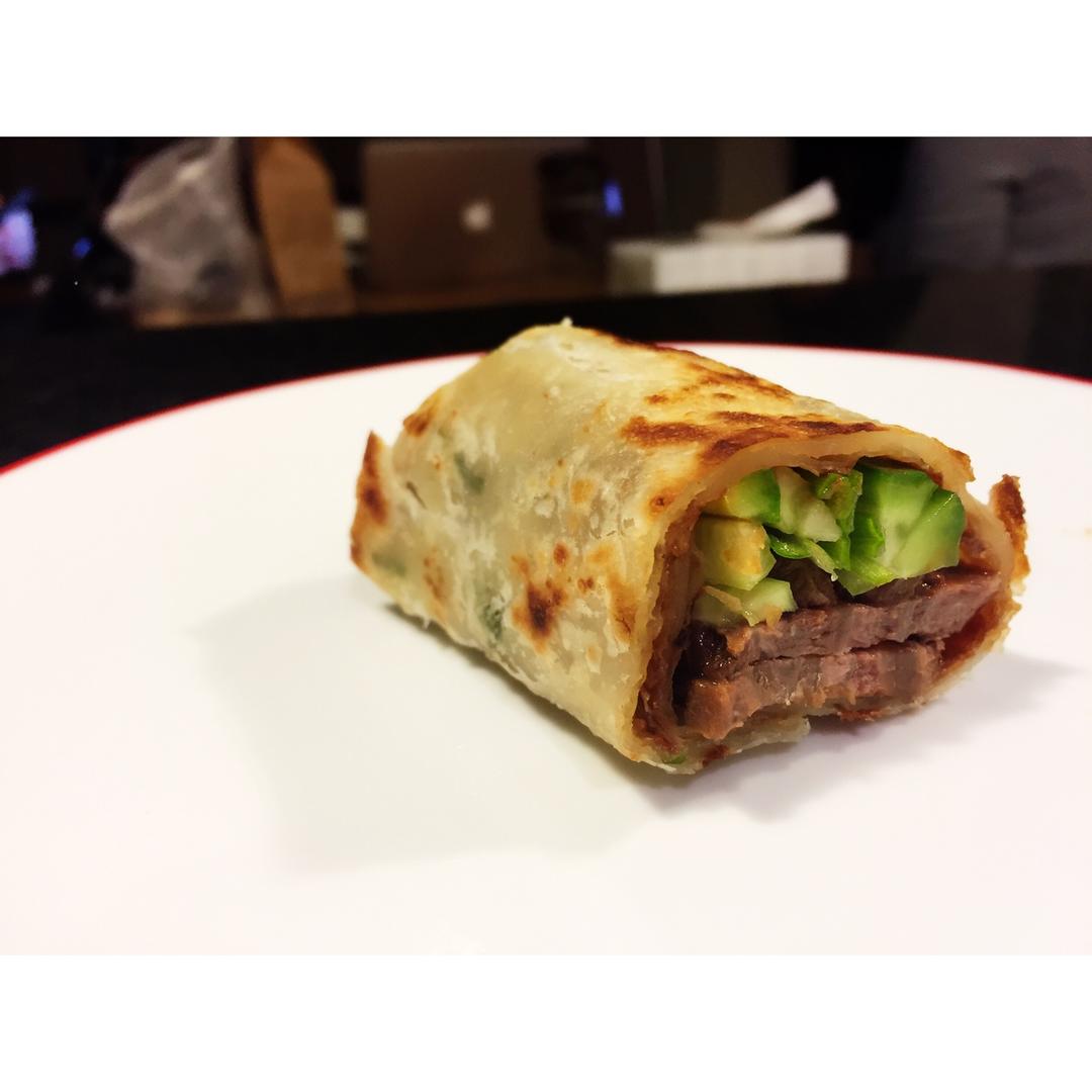牛肉卷饼（自制卤牛肉）