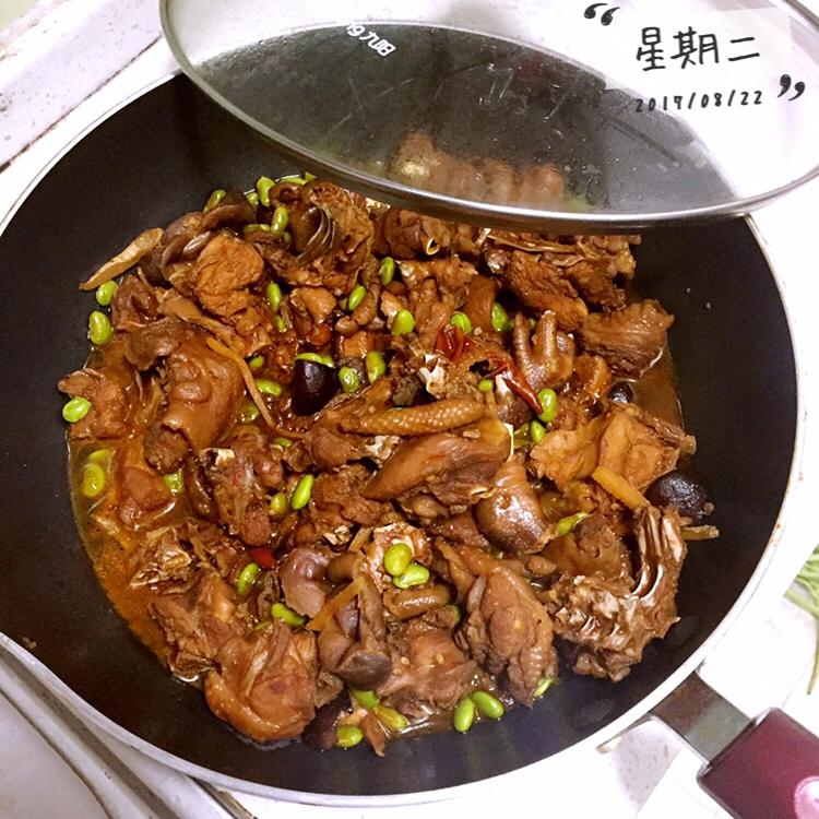 毛豆烧鸡