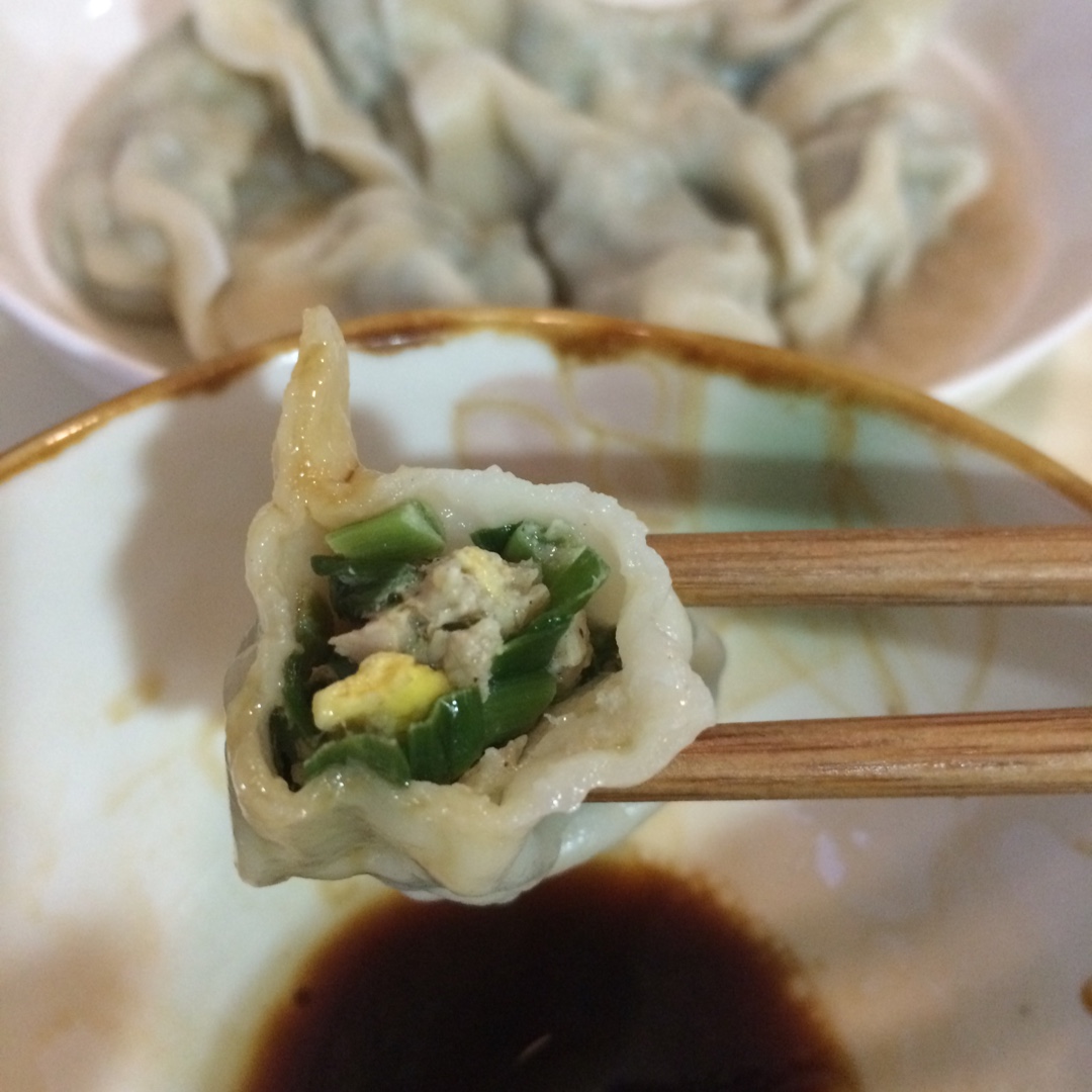 猪肉韭菜饺子