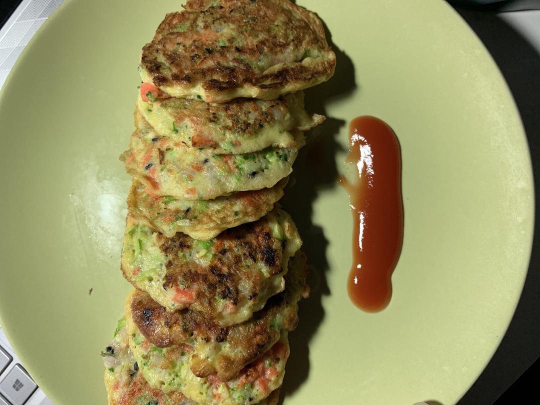 蔬菜虾仁饼
