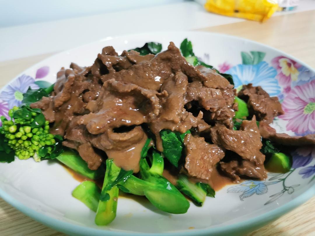 潮汕妈妈们拿手家常菜之芥蓝炒牛肉