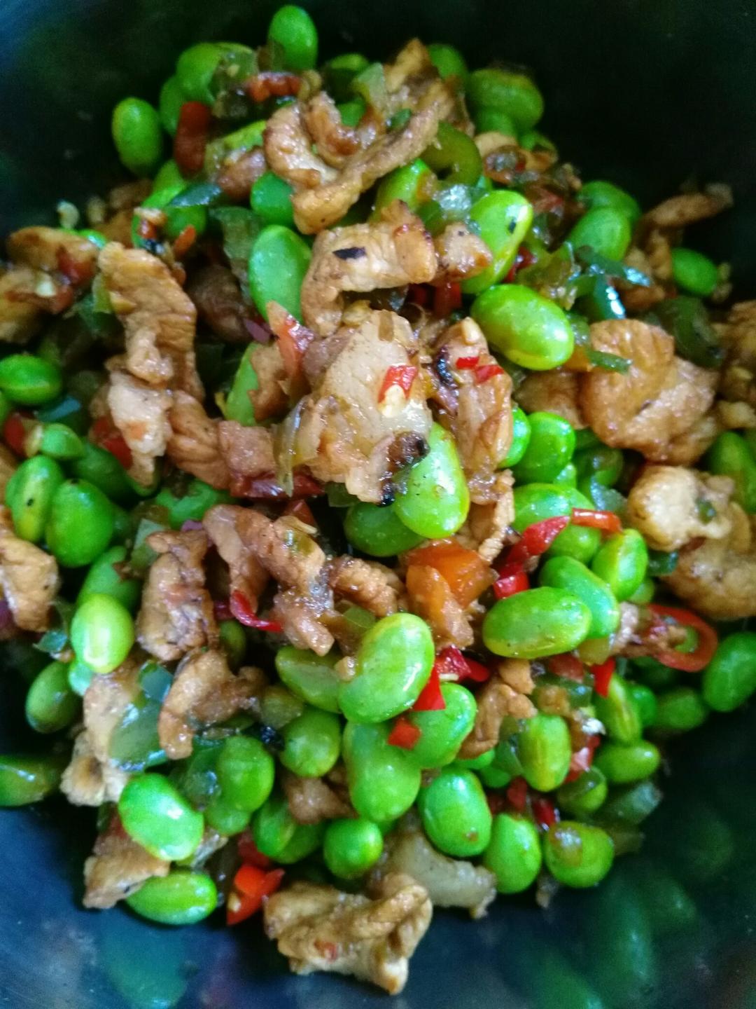 下饭菜 肉末毛豆