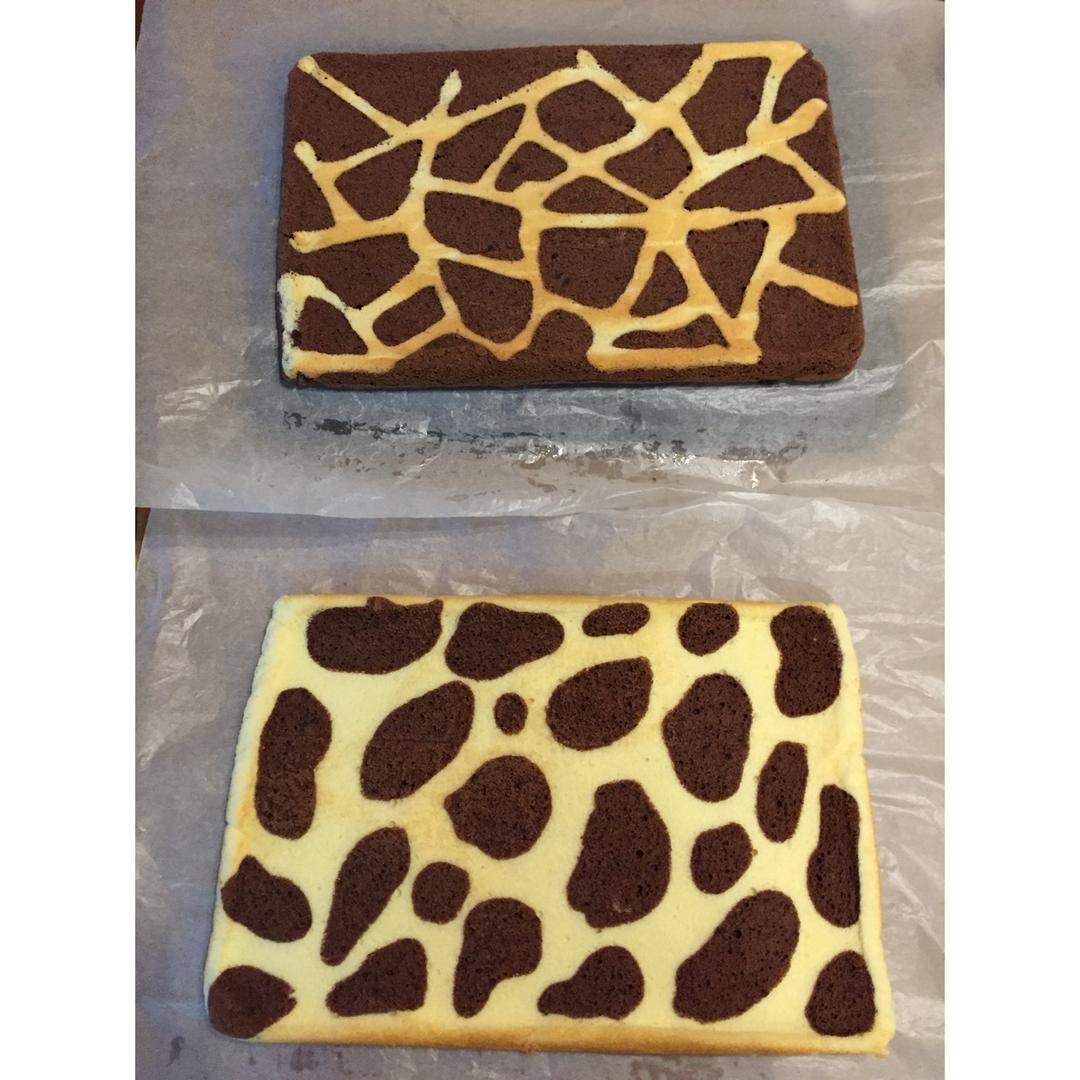 奶牛蛋糕卷+长颈鹿蛋糕卷
