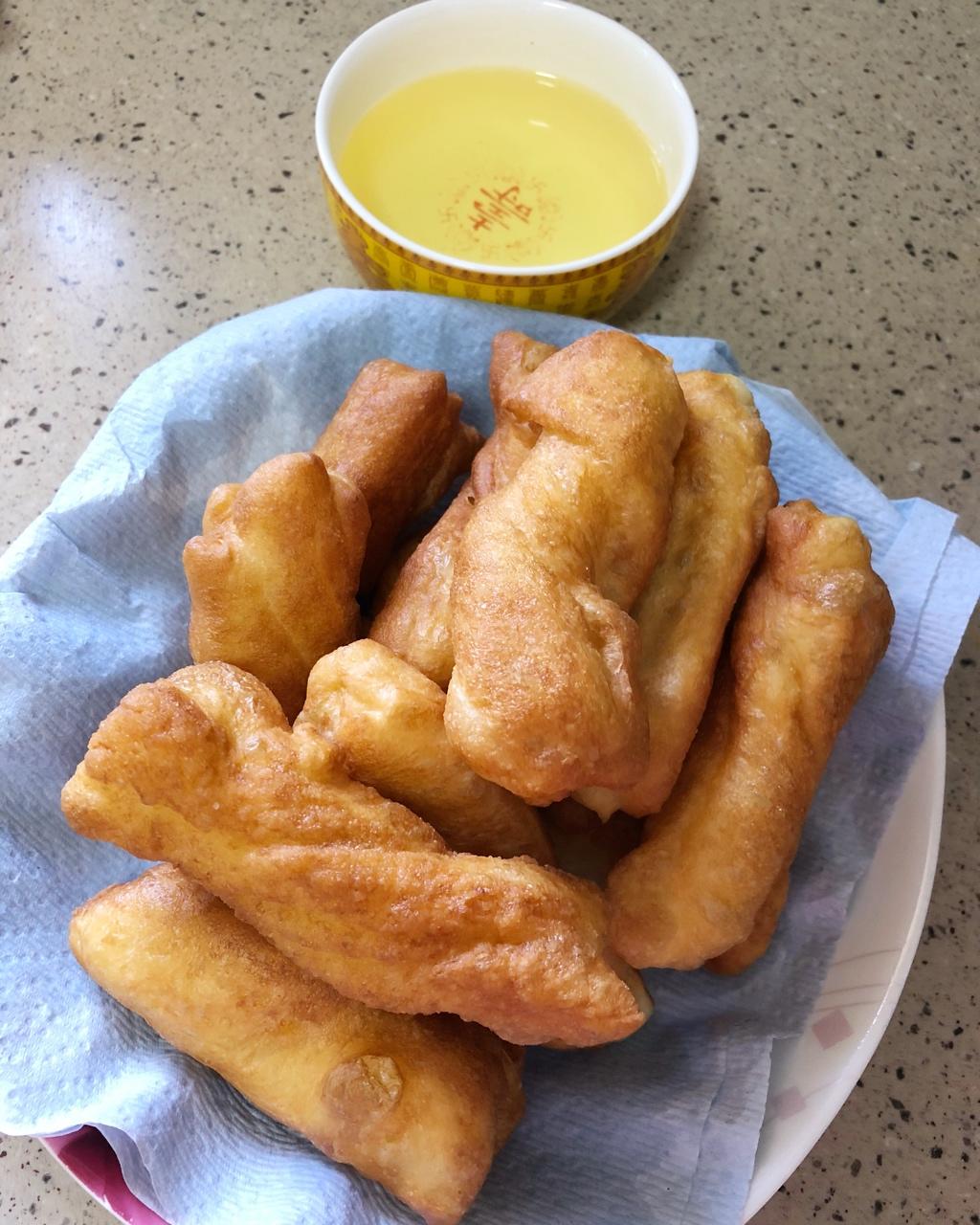 自制无泡打粉油条