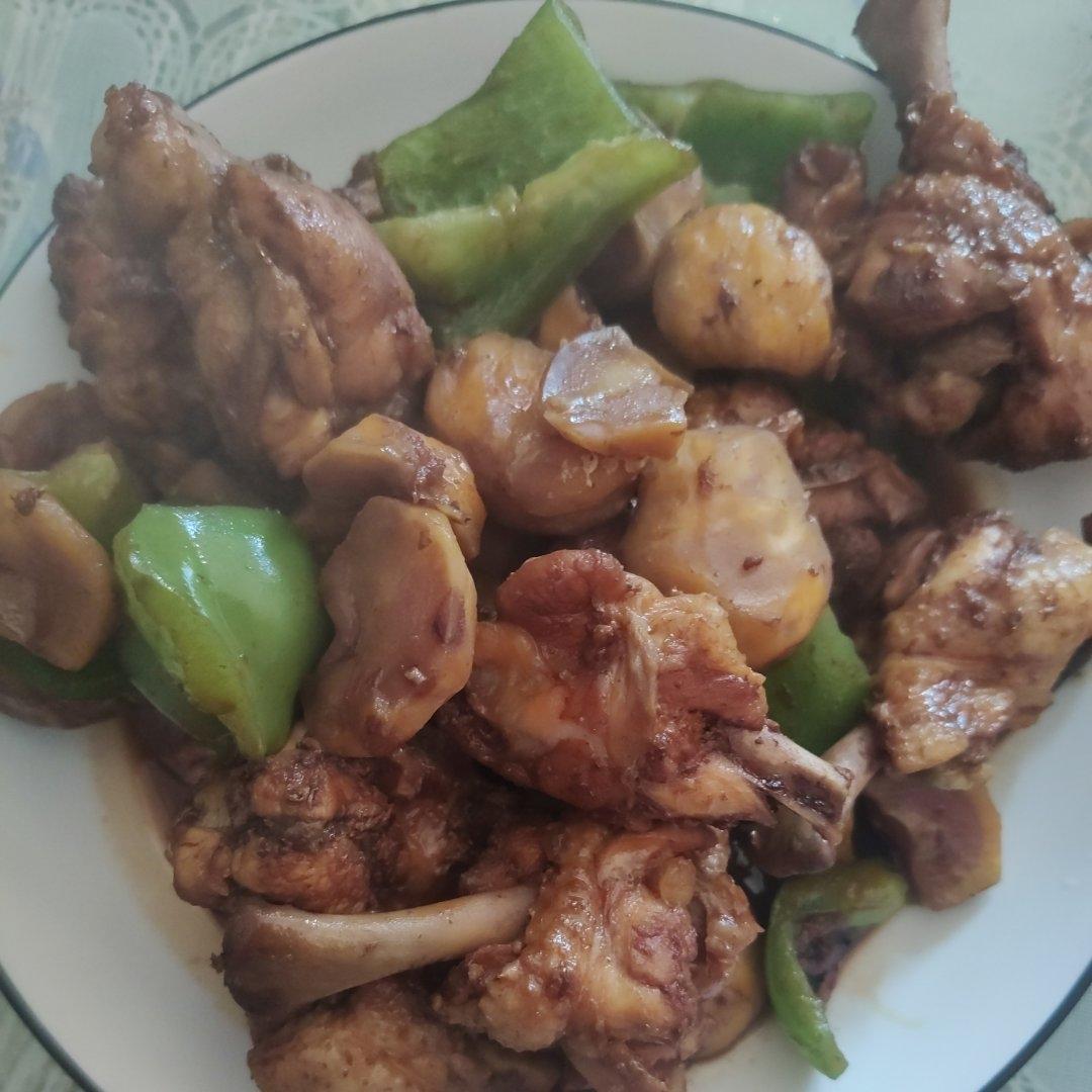 板栗红烧鸡腿
