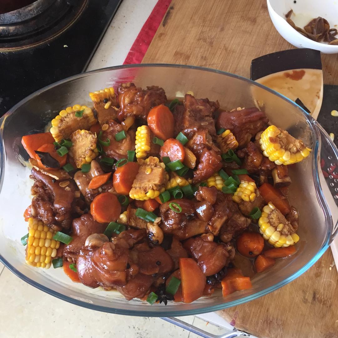 美味的家常菜：红烧猪蹄