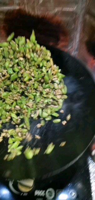 榄菜肉末四季豆