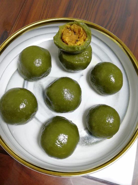 《Tinrry+》咸蛋黄肉松青团+红豆沙青团