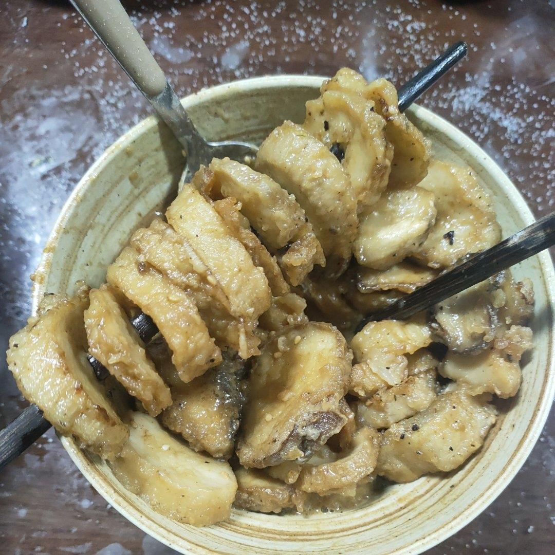 美味的杏鲍菇炸串的做法