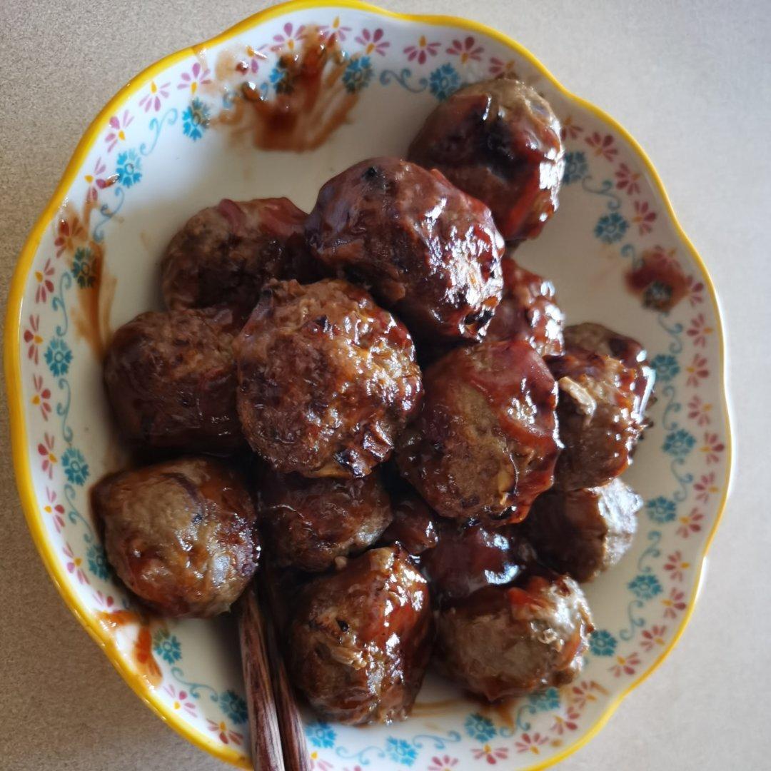 BBQ牛肉肉丸&土豆泥