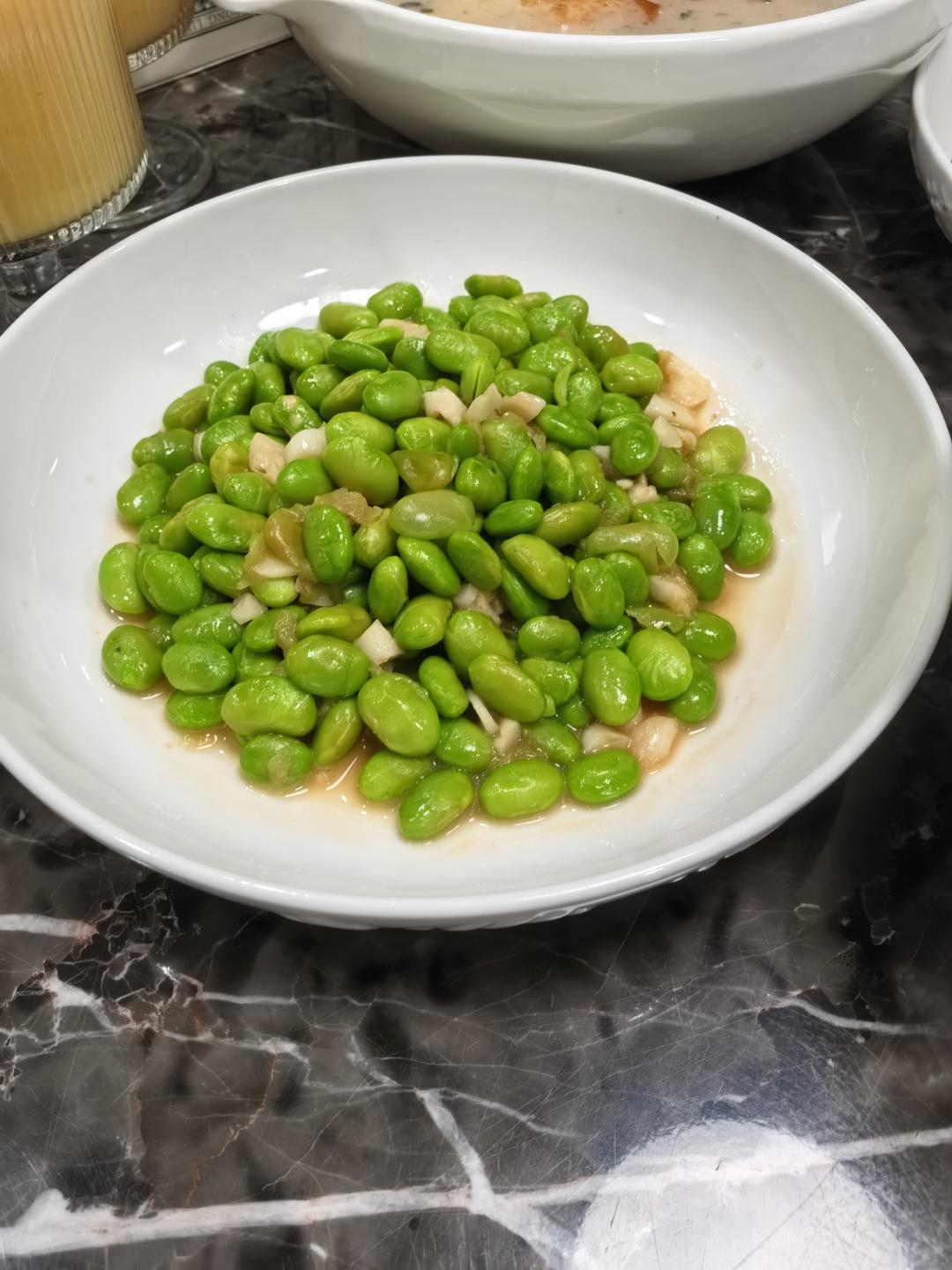 爆炒蒜泥毛豆子超级简单的做法💯好吃