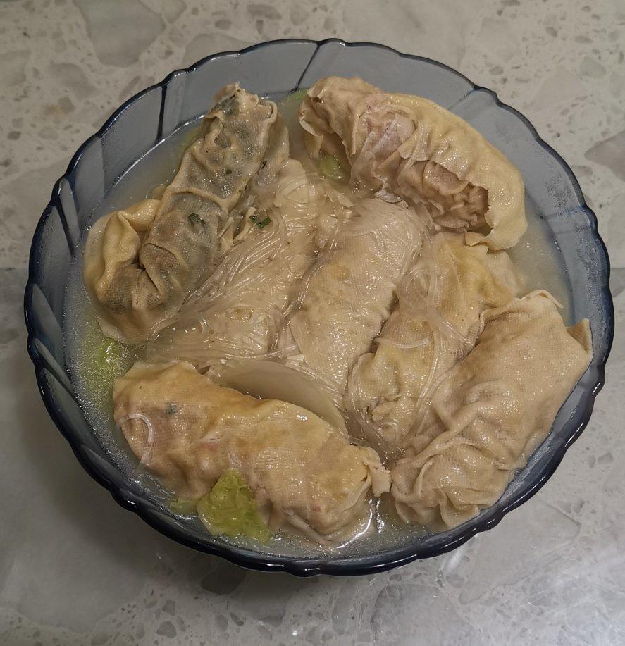 马蹄百叶包粉丝汤