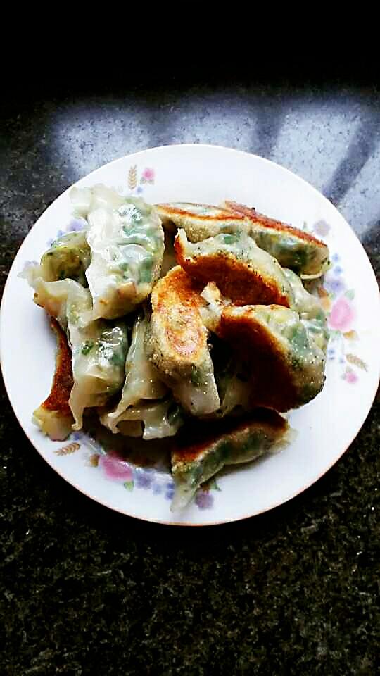 韭菜粉丝锅贴