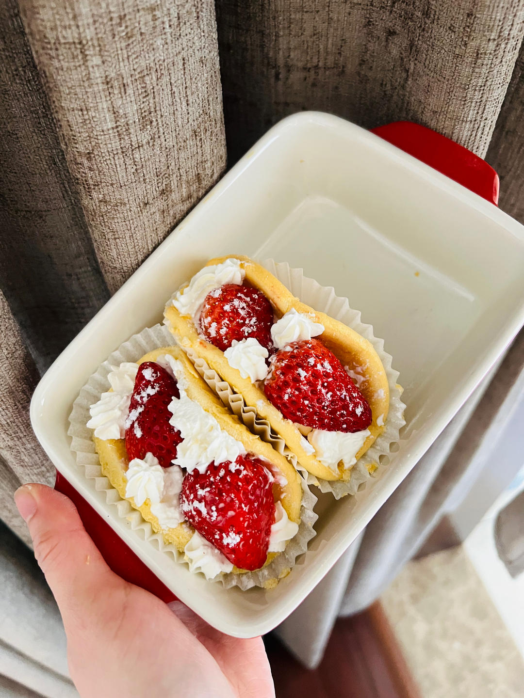 ☕️高颜值下午茶🍓草莓抱抱卷❗️一次成功❗️