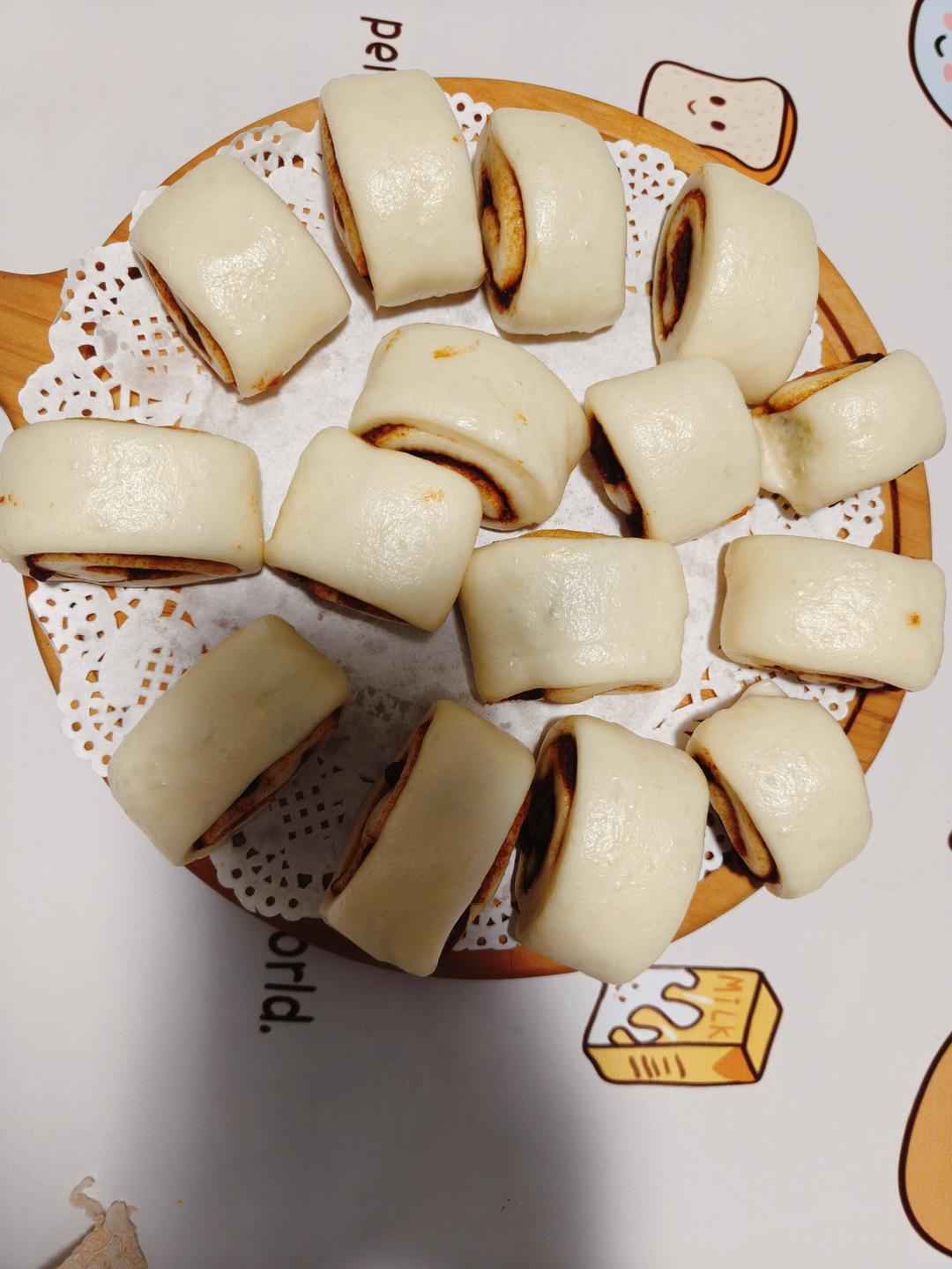 奶香夹心小馒头（一次发酵）