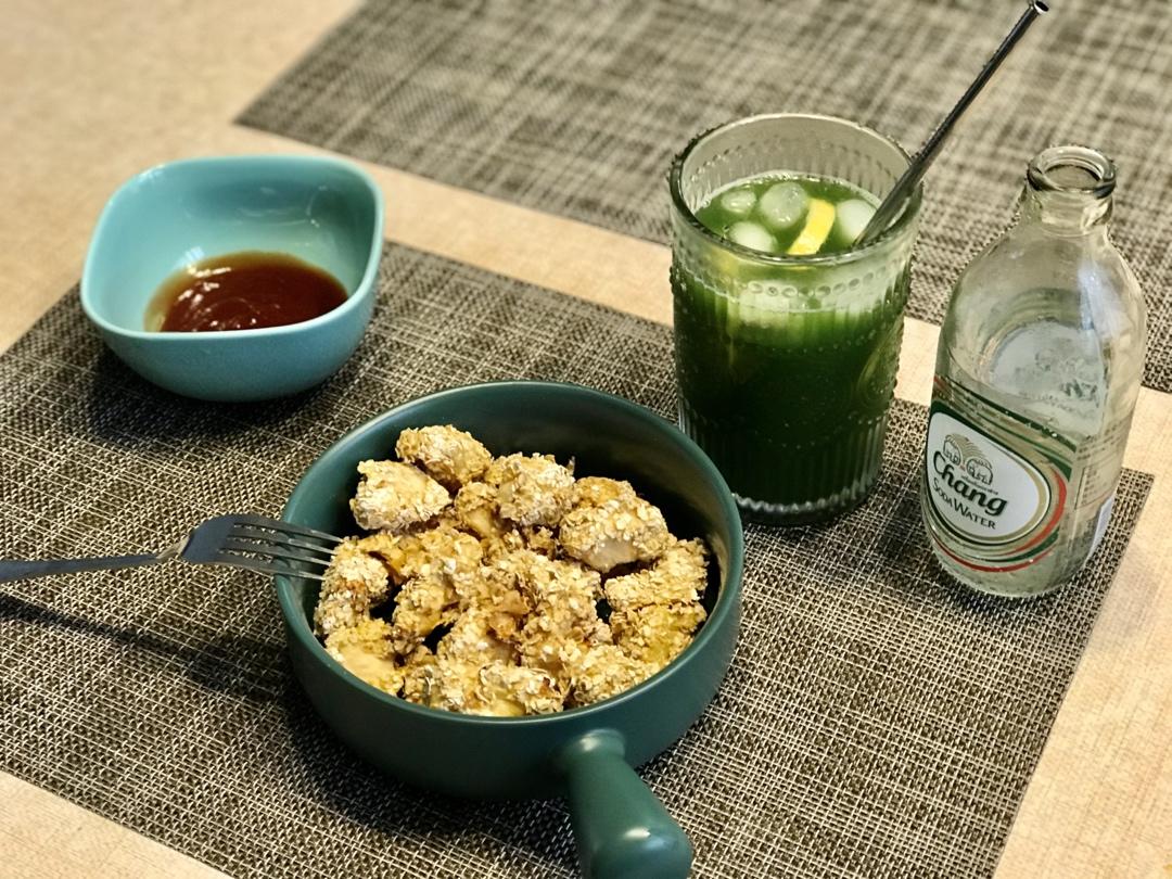 快手无油韩式炸鸡（空气炸锅版）减肥鸡胸肉