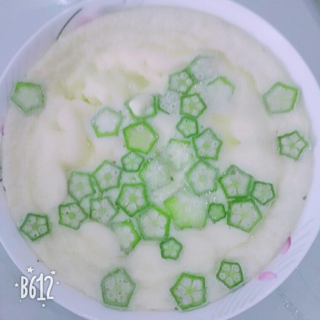 颜值控-做一朵开在碗里的花秋葵蒸水蛋