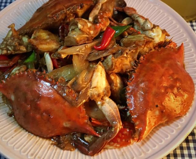 辣炒梭子蟹 辣炒梭子蟹